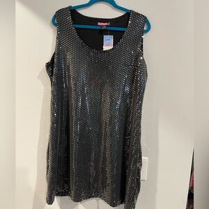 NWT Black Sequin Dress